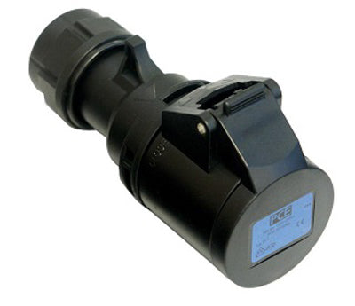Pce - 16 Amp Socket Ip44 (213-6X) All Black